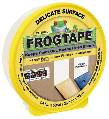 Frog Tape Delicate Yellow Surface Painting Tape, 1.41-In X 60-Yd