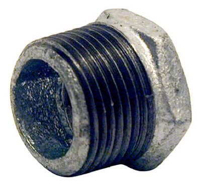 BK Products Galvanized Hex Bushing - 1 in X 3/4 in