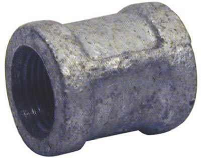 BK Products Pipe Galvanized Coupling With Stop - 1/2 in