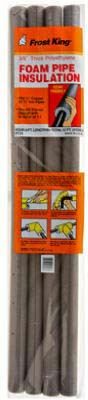 Frost King Pre-Slit Foam Pipe Insulation, 4-Pack - 3 ft