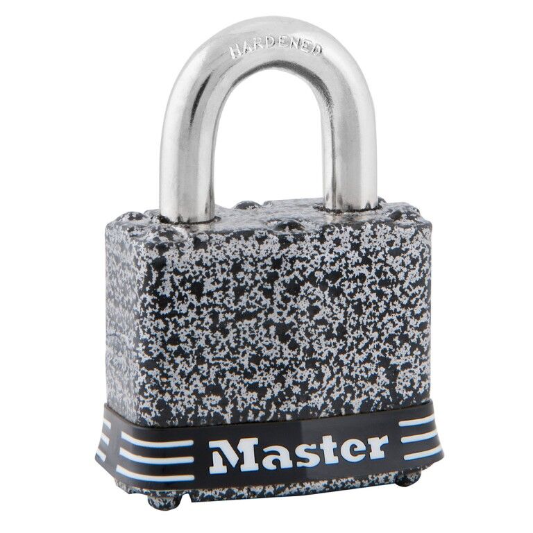 Master Lock 380D Laminated Steel Pin Tumbler Padlock, 1 9/16-In