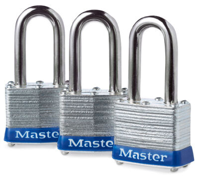 Master Lock 3 Pack 1 9/16 in Lam Padlock