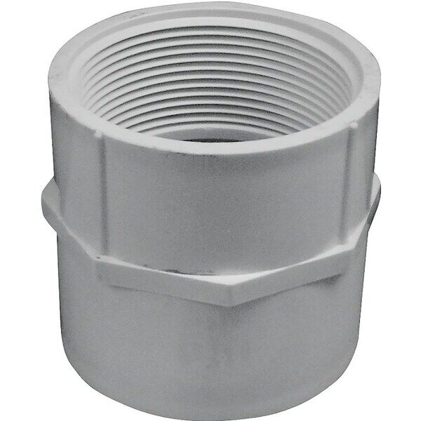 Lasco Schedule 40 PVC Female Pipe Adapter, 3-In Slip x 3-In FIP