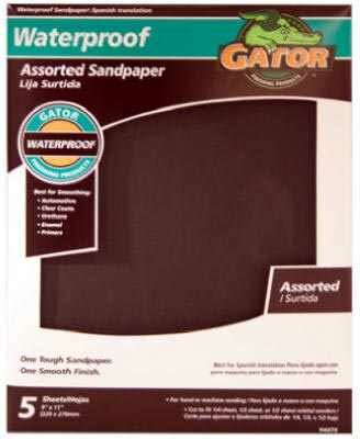 Ali Industries 4 Pack Assorted Grit Sandpaper - 9 in X 11 in