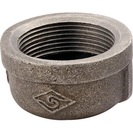 Prosource Malleable Iron Series 18-1/2B Pipe Cap, 1/2-In FIP