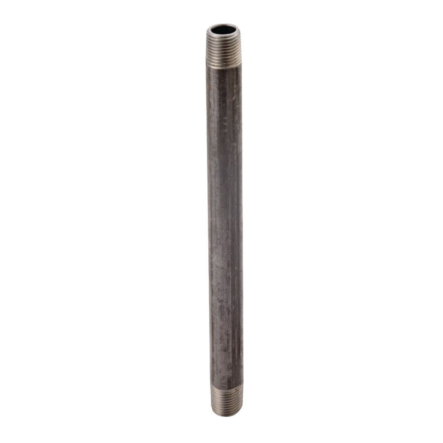 ProSource Schedule 40 Steel Pipe Nipple, 1/4-In x 1/4-In x 3-In