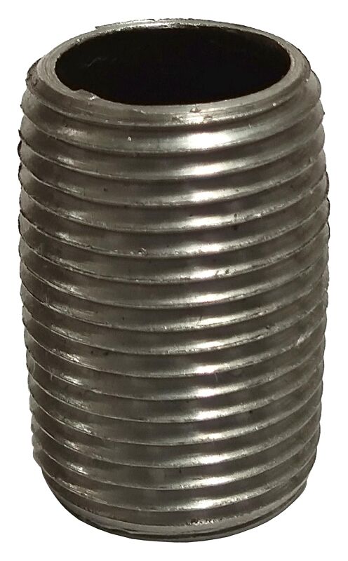 ProSource Schedule 40 Black Steel Pipe Nipple, 3/8-In Male NPT x Close