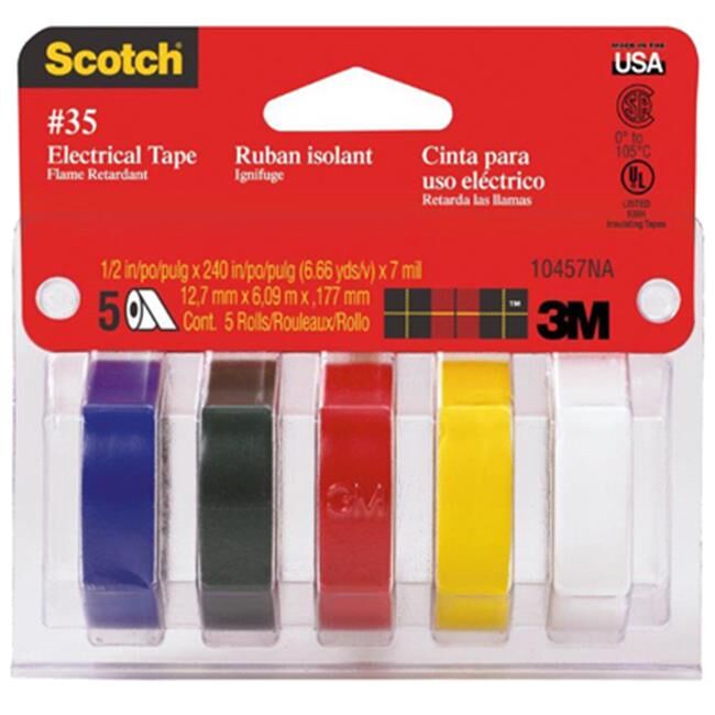 Scotch #35 Electrical Tape, 5-Pk