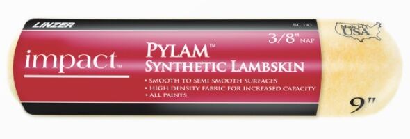 Impact Pylam Synthetic Lambskin Paint Roller Cover, 3/4-In x 9-In