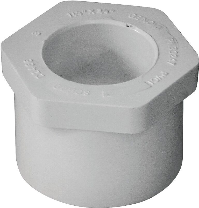 IPEX Schedule 40 PVC Reducing Bushing, 1 1/4-In Spigot x 1/2-In Socket