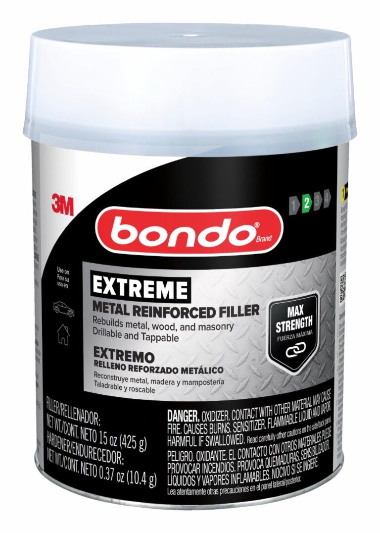 3M Bondo Extreme Metal Reinforced Filler, 15-Oz