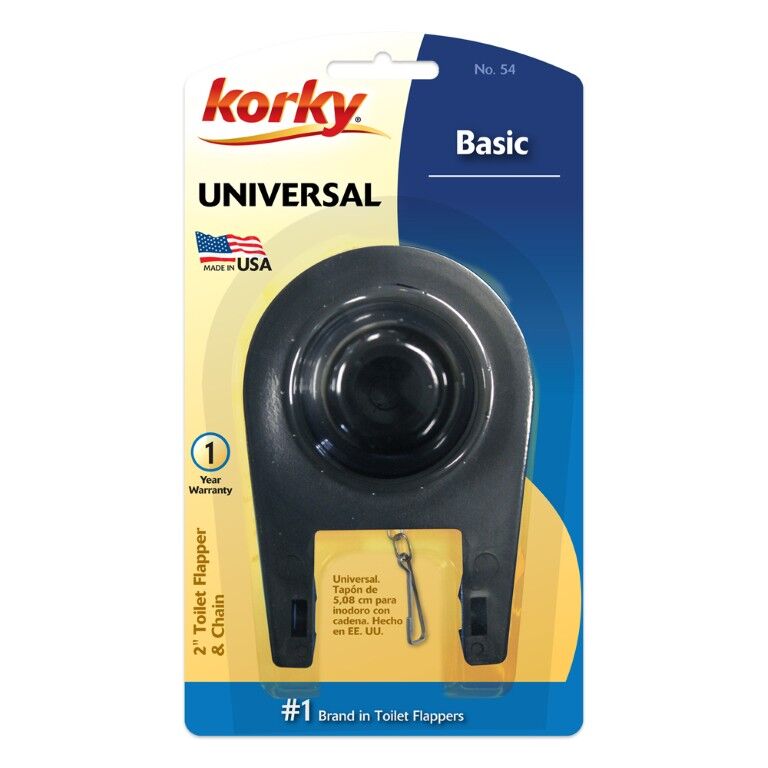 Korky Basic Toilet Flapper, 2-In