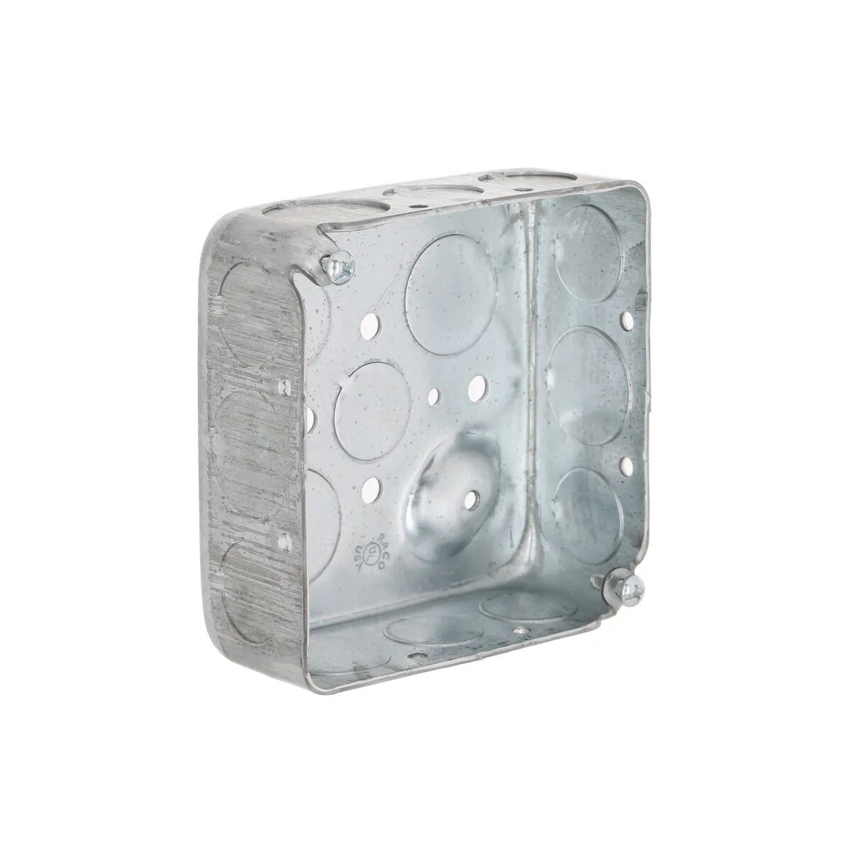 Raco 2-Gang Drawn Raised Ground Square Box, 4-In x 4-In x 1 1/2-In