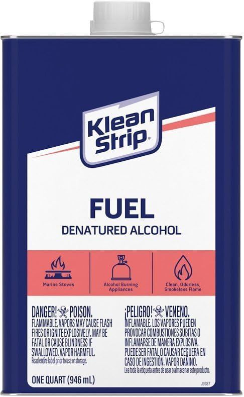 Klean Strip Denatured Alcohol, 1-Qt