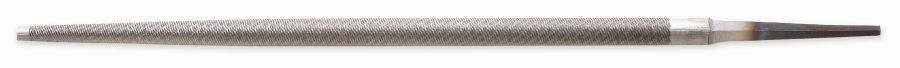 Apex Cooper Round Single Cut Bastard File With Handle - Red, 8 in