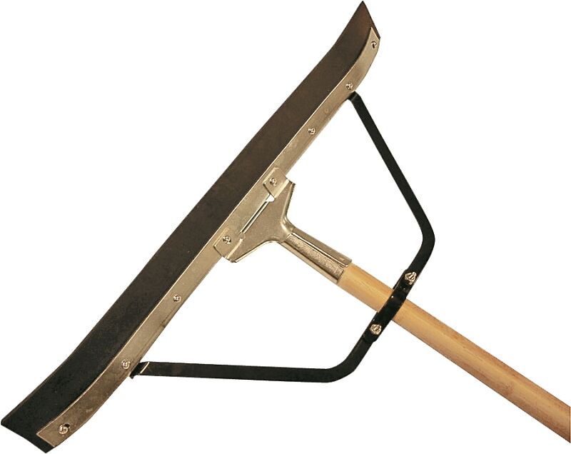 Simple Spaces Wood Handle Curved Floor Squeegee, 24-In