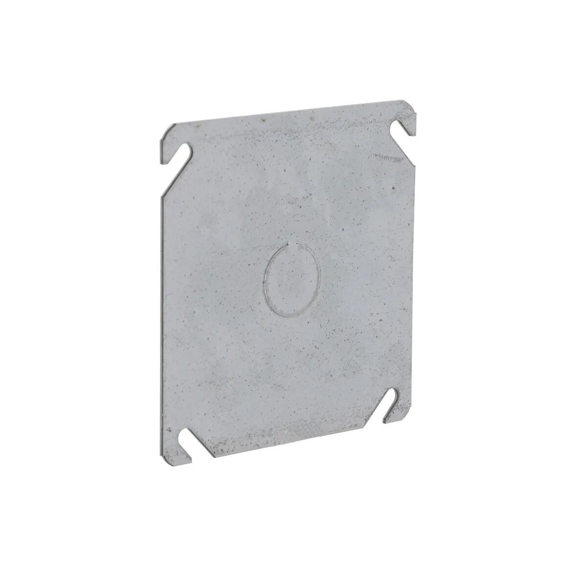 Raco 4-In Square Cover, Flat With 1/2-In Center KO

