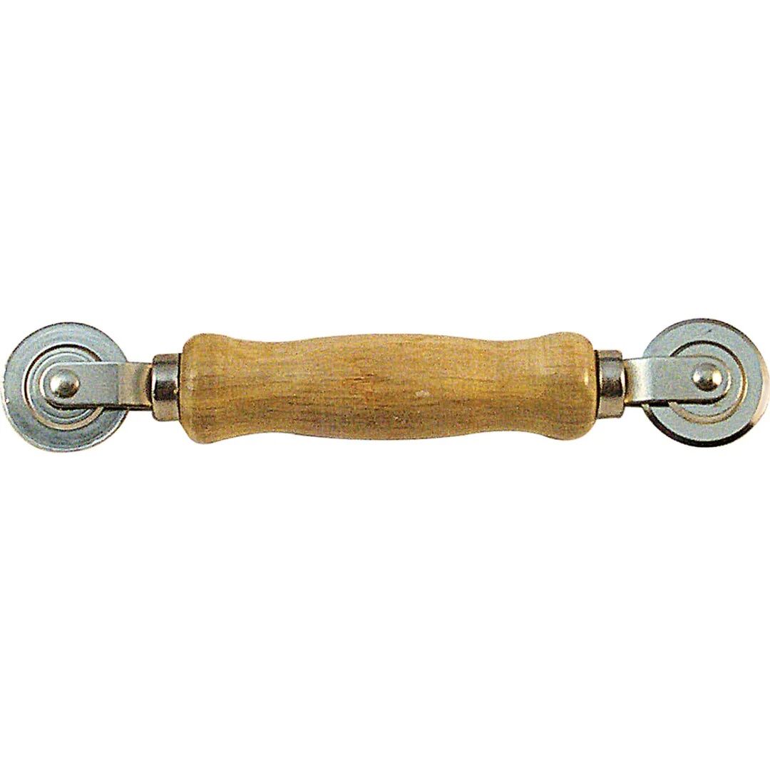 Prime Line Screen Rolling Tool With Wood Handle And Steel Ball Bearing Wheels