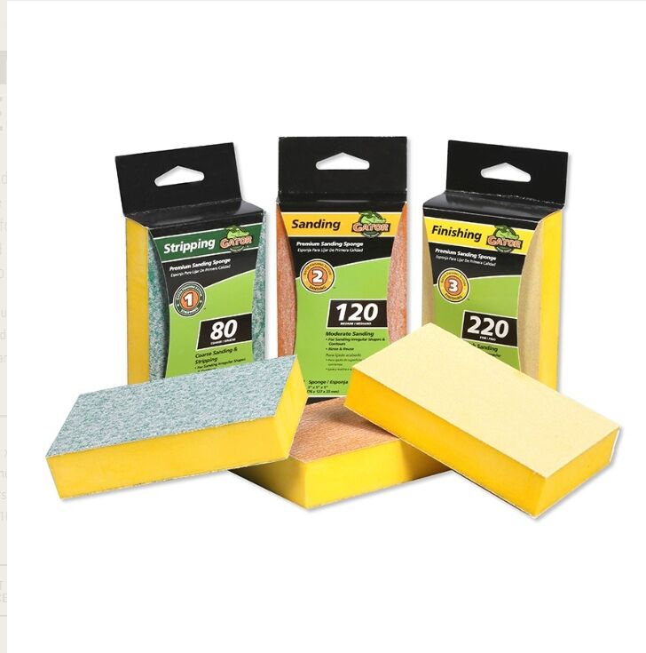 Gator Premium Fine Sanding Sponges, 3-In X 5-In X 1-In