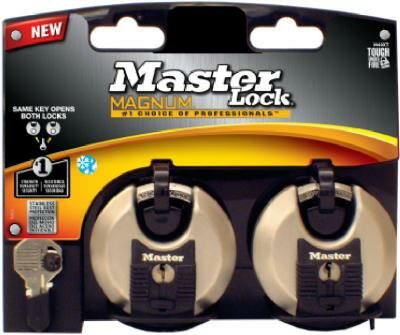 Master Lock 2 Pack 2 3/4 in Disc Padlock