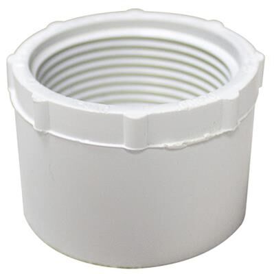 Genova PVC Pressure Reducer Bushing - White, 3/4 In|1/2 in