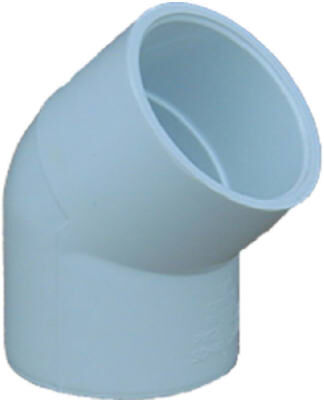 Genova PVC Pressure Pipe Elbow 45-Degree - White, 1 in