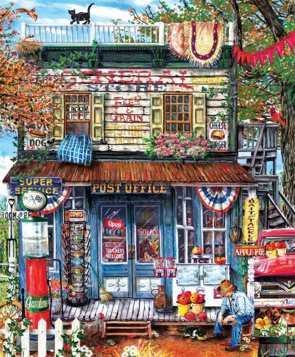 SunsOut Hanging Out at the General Store Puzzle, 1000-Pc