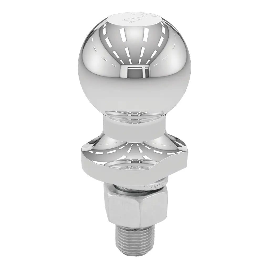 Curt Chrome 2-In Trailer Ball 3/4" x 1-3/4" Shank, 3,500-Lbs