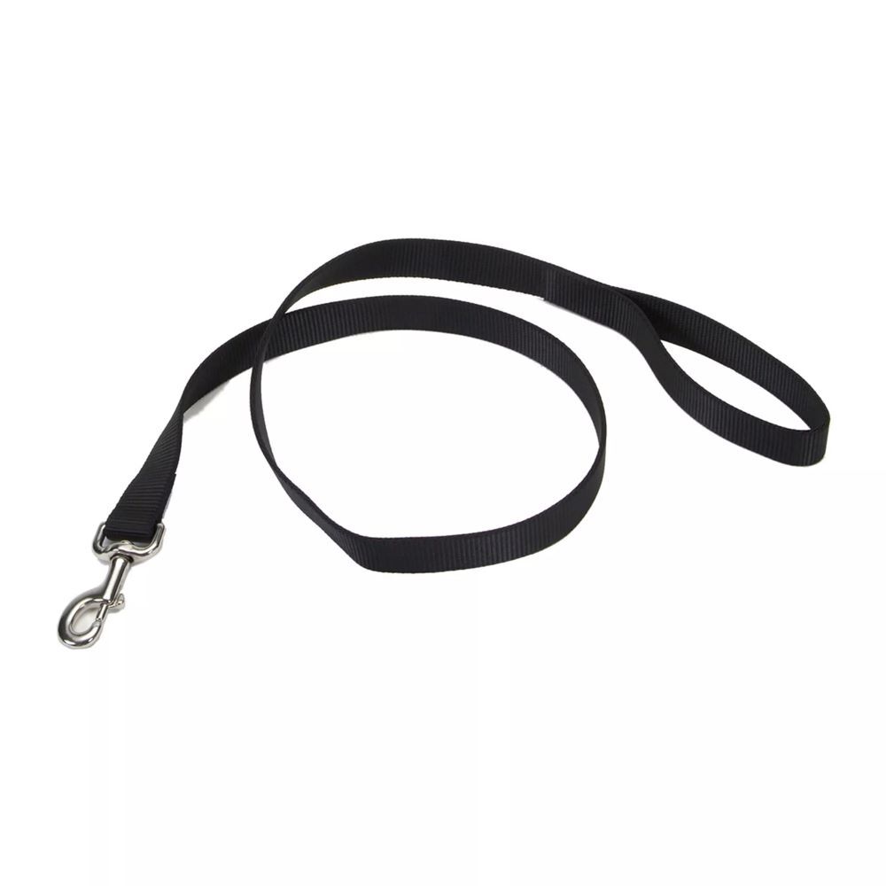 Coastal Pet Products Black Single-Ply Dog Leash, 1-In x 6-Ft