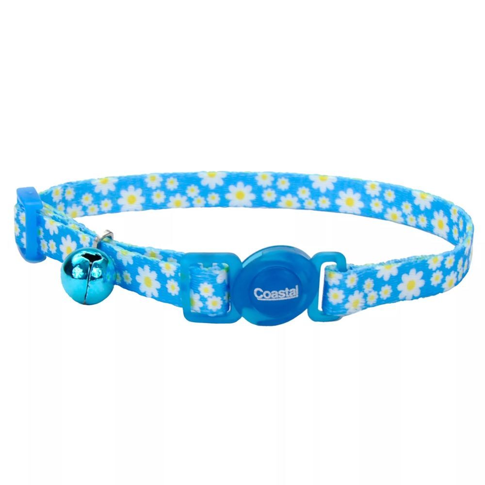 Coastal Pet Products Daisy Blue Cat Fashion Adjustable Breakaway Collar
