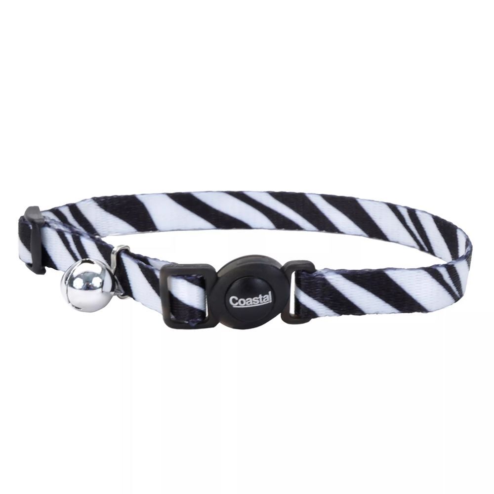 Coastal Pet Products Zebra Cat Fashion Adjustable Breakaway Collar