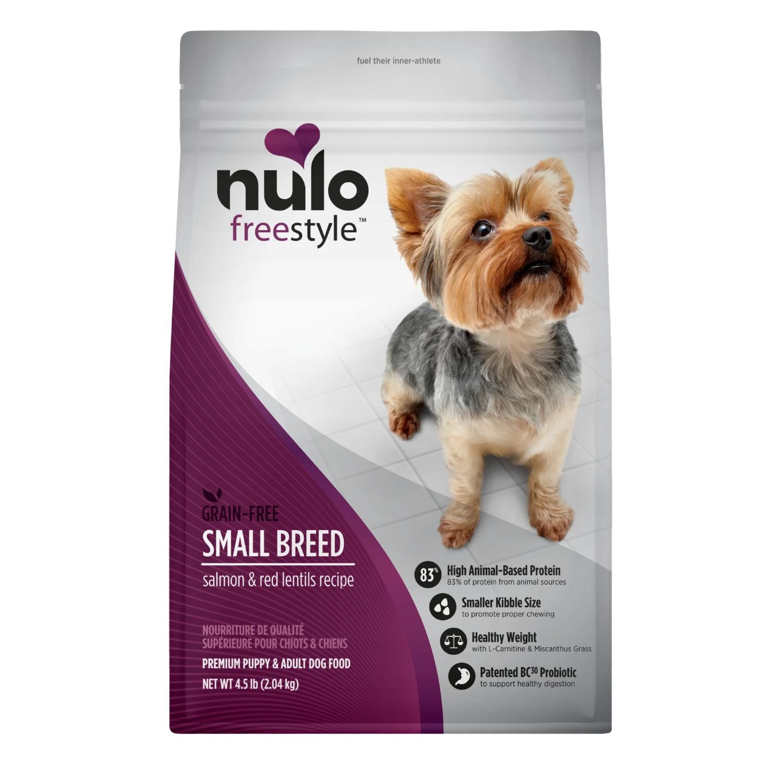 Nulo FreeStyle High-Protein Kibble For Small Breeds Salmon & Red Lentils Recipe Dog Food, 11-Lb