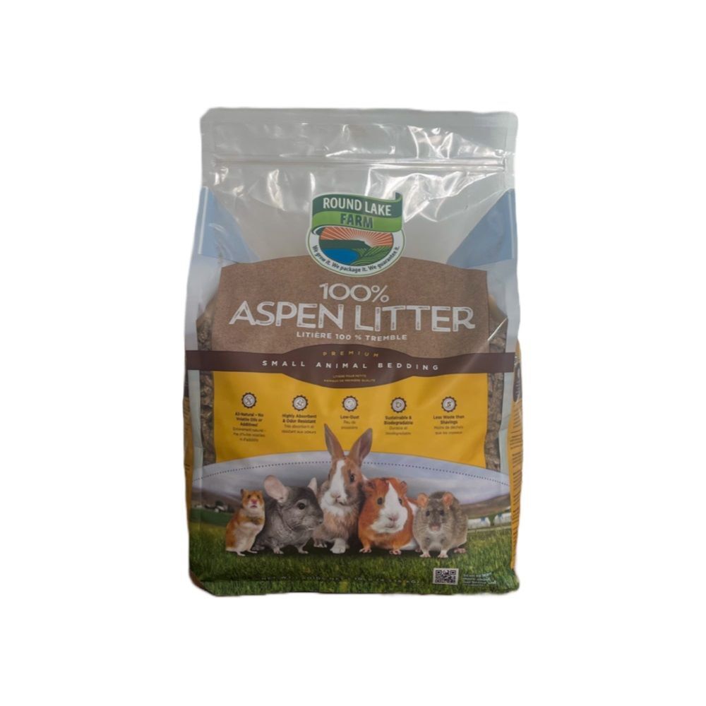 Round Lake Farm Aspen Litter Bedding, 20-Lb