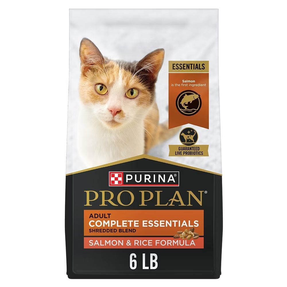 Purina Pro Plan Adult Complete Essentials Salmon & Rice Formula Dry Cat Food, 16-Lb