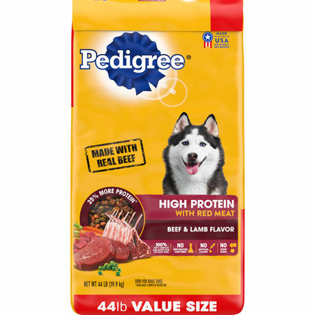 PEDIGREE High Protein Adult Beef & Lamb Dog Food, 44-Lb
