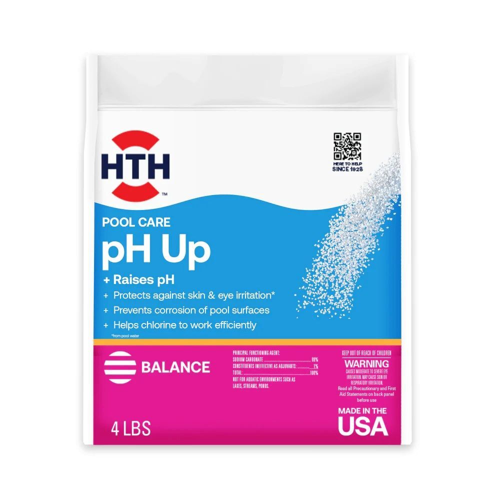 HTH Pool Care pH Up: pH Pool Increaser, 4-Lb