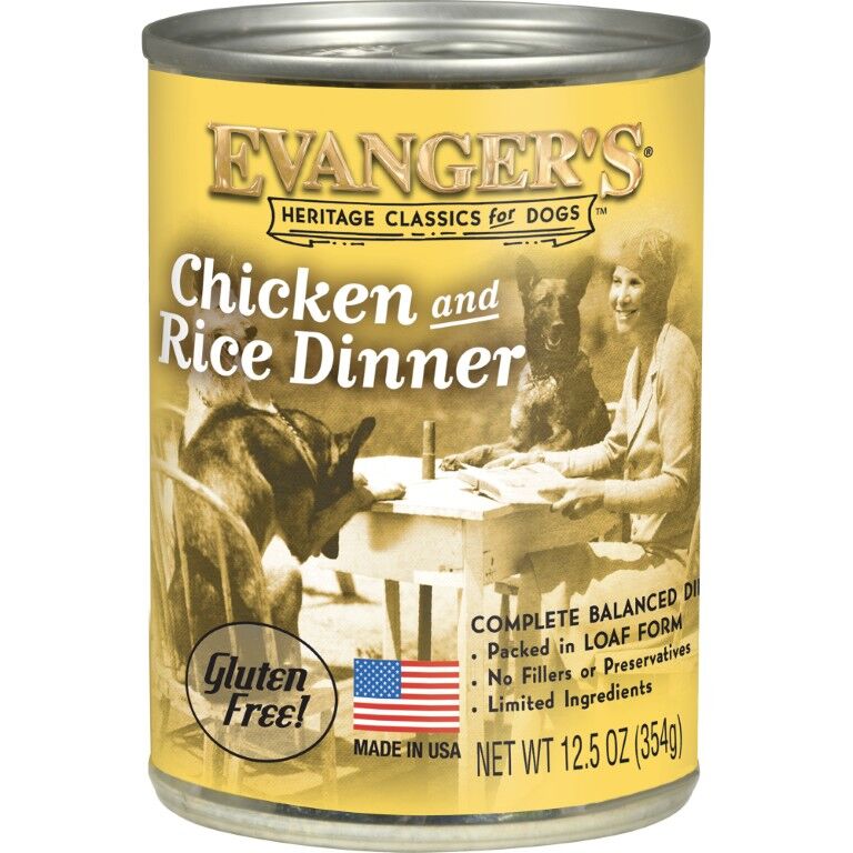 Evanger's Heritage Classic Chicken & Rice Dinner Dog Food, 12.8-Oz
