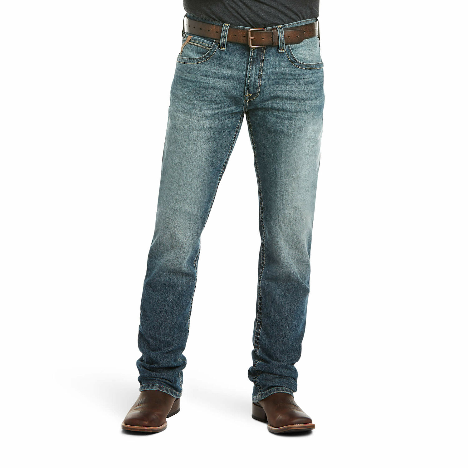 Ariat Men's M4 Low Rise Stretch Stockton Stackable Straight Leg Jean 
