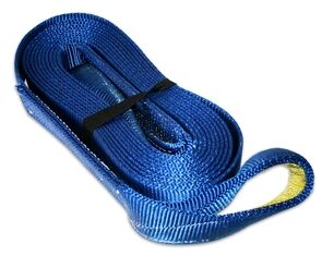 Bulldog Winch 100% Polyester No Stretch Heavy-Duty Winch Extension Strap, 4-In x 30-Ft