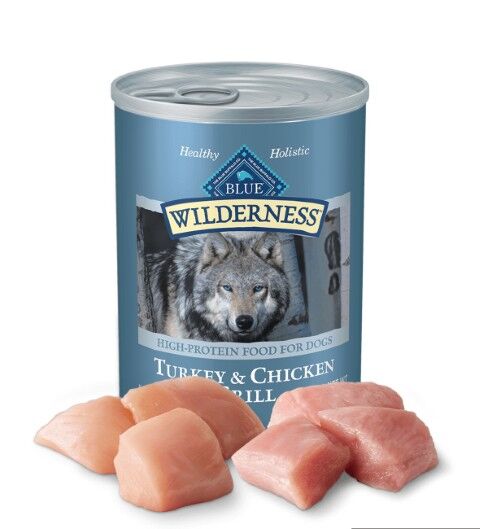 Blue Buffalo Wilderness Adult Dog Turkey and Chicken Grill Dog Food, 12.5-Oz