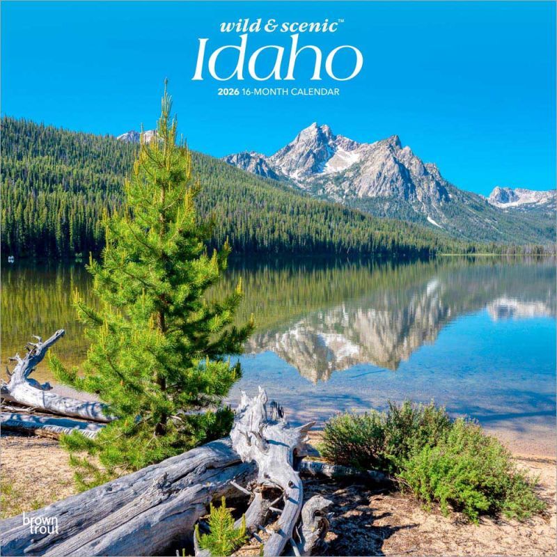 Brown Trout Publisher 2026 Idaho Wild & Scenic Monthly Square Wall Calendar, 12-In x 24-In