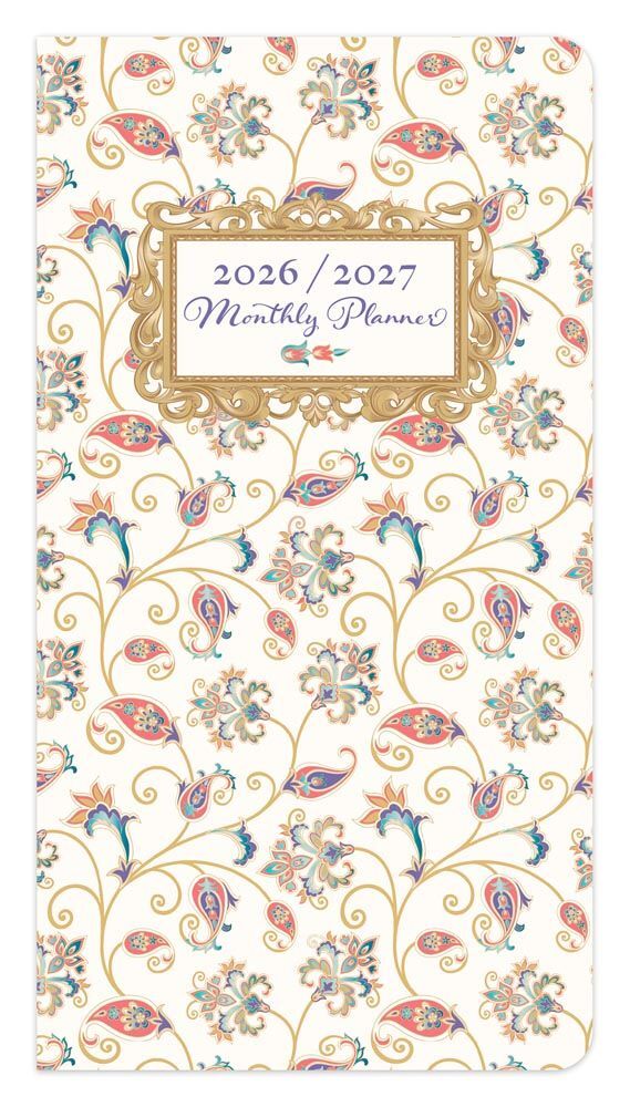 Brown Trout Publisher 2026-2027 Tuscan Delight Monthly Pocket Planner Calendar, 3.5-In x 6.5-In