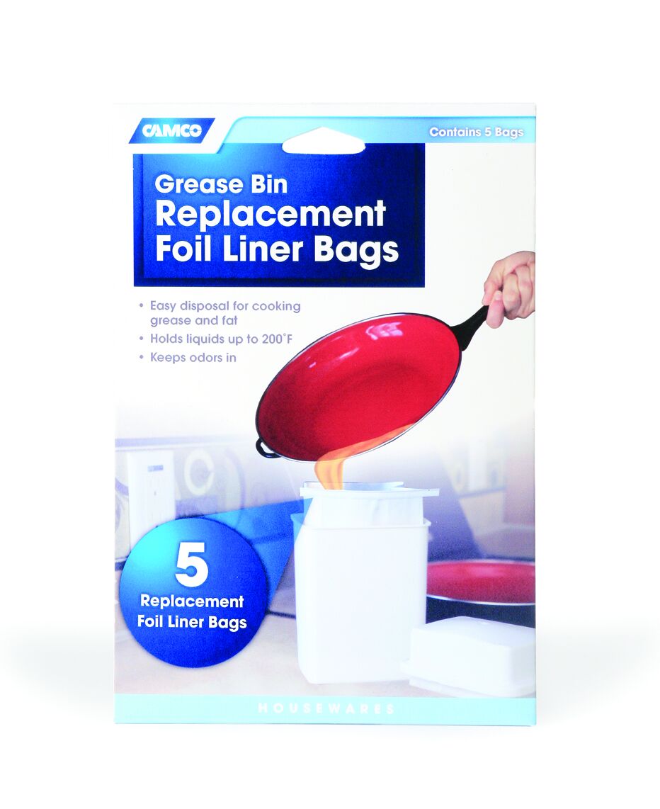 Grease Storage Container Replacement Bags, 5-Pk