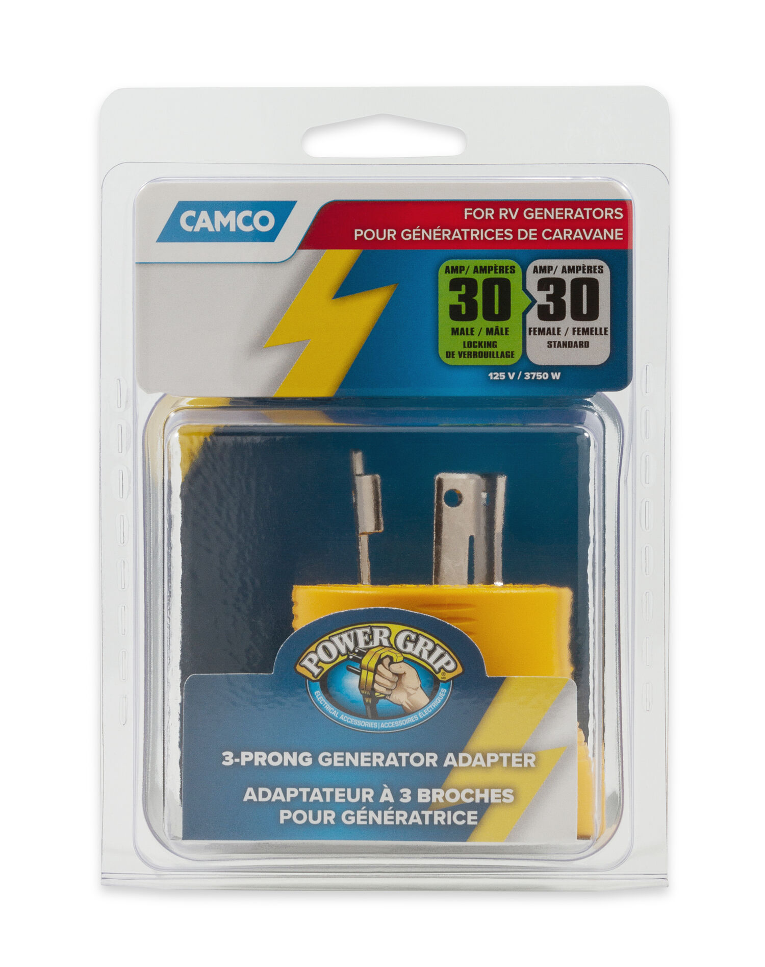 GenAdpt 30AM 3-Prong 125V/3750W