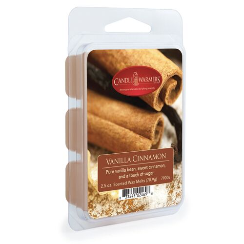 Classic Wax Melts For Scented Wax Cube And Tart Warmers, Vanilla Cinnamon, 2.5 Oz.
