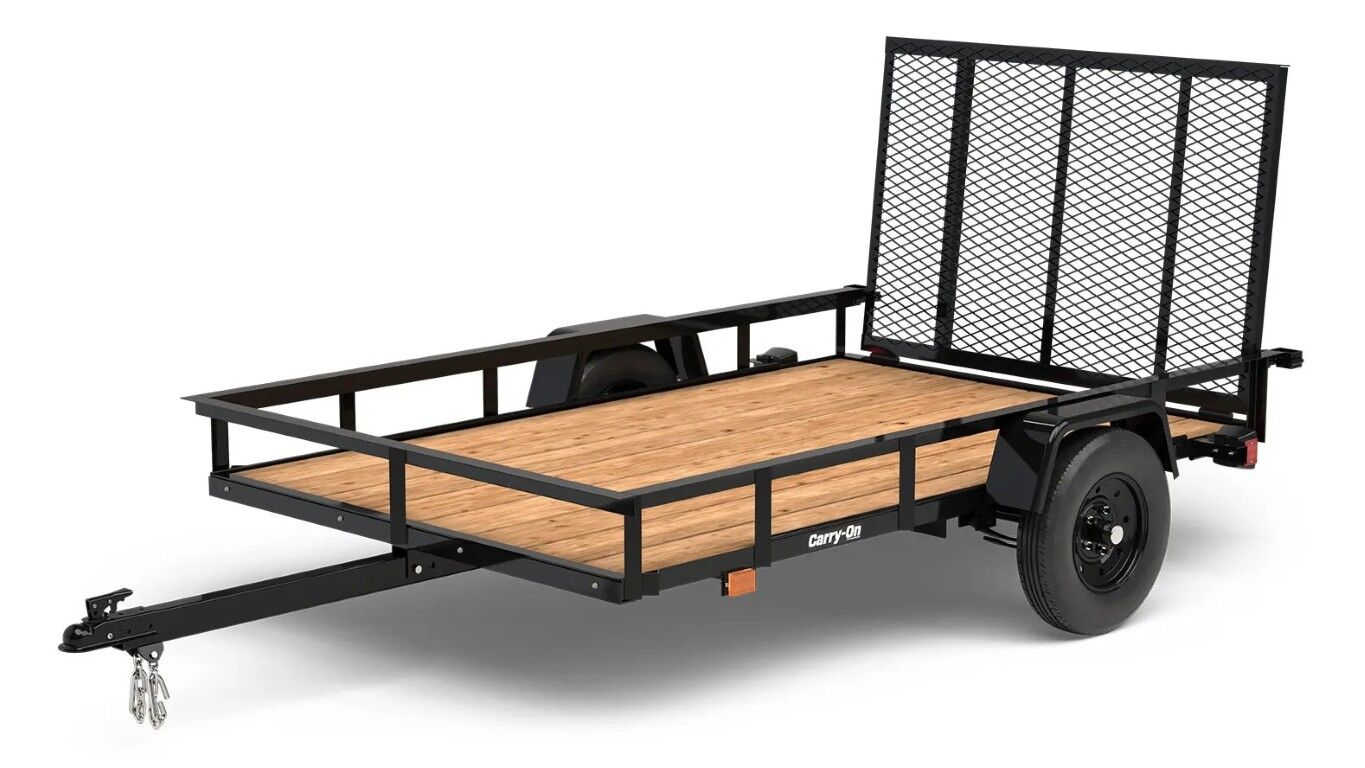Carry-On 5-ft x 8-ft Wire Mesh Utility Trailer with Gate