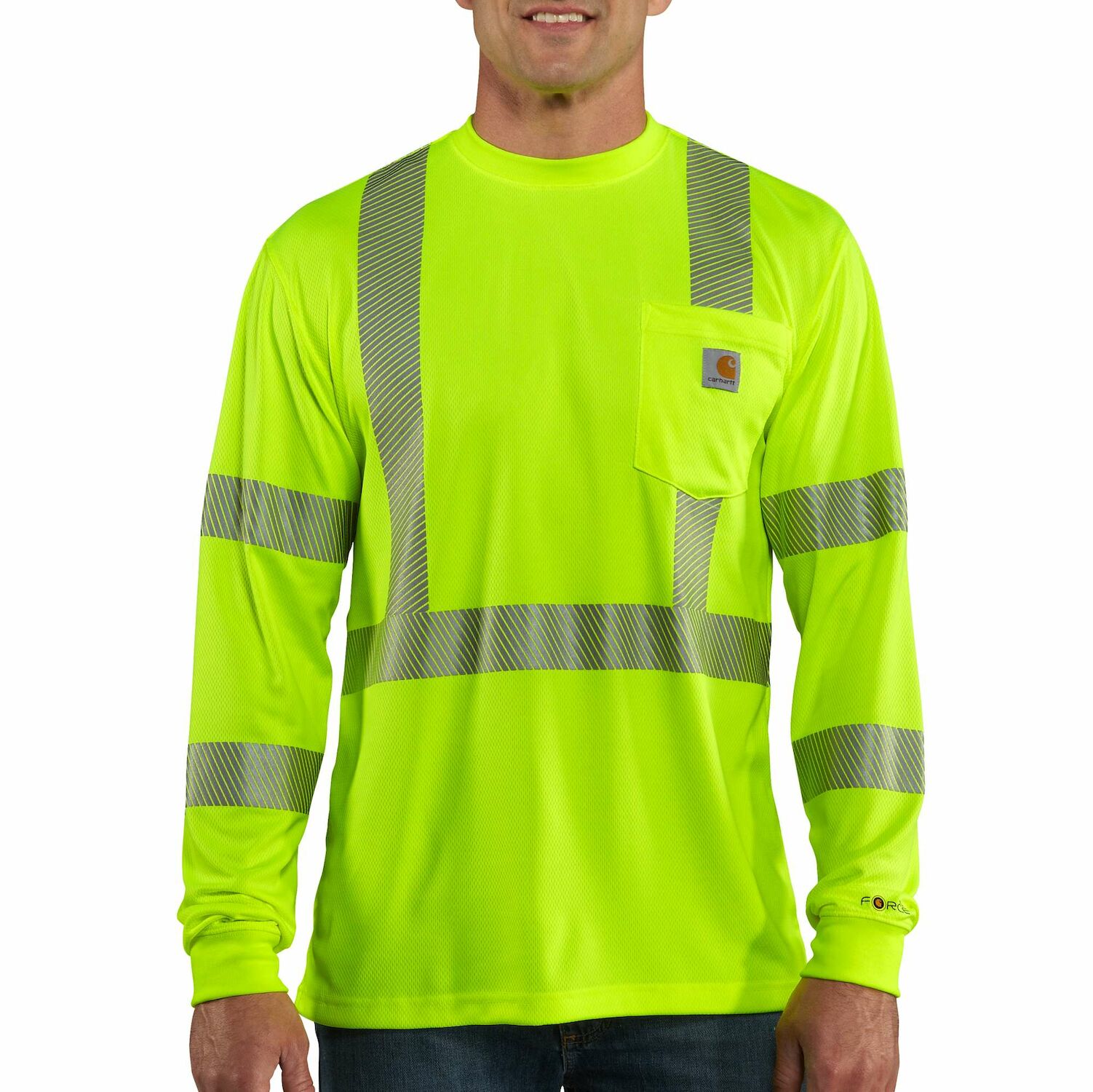 Carhartt Men's High-Visibility Long-Sleeve Class 3 T-Shirt