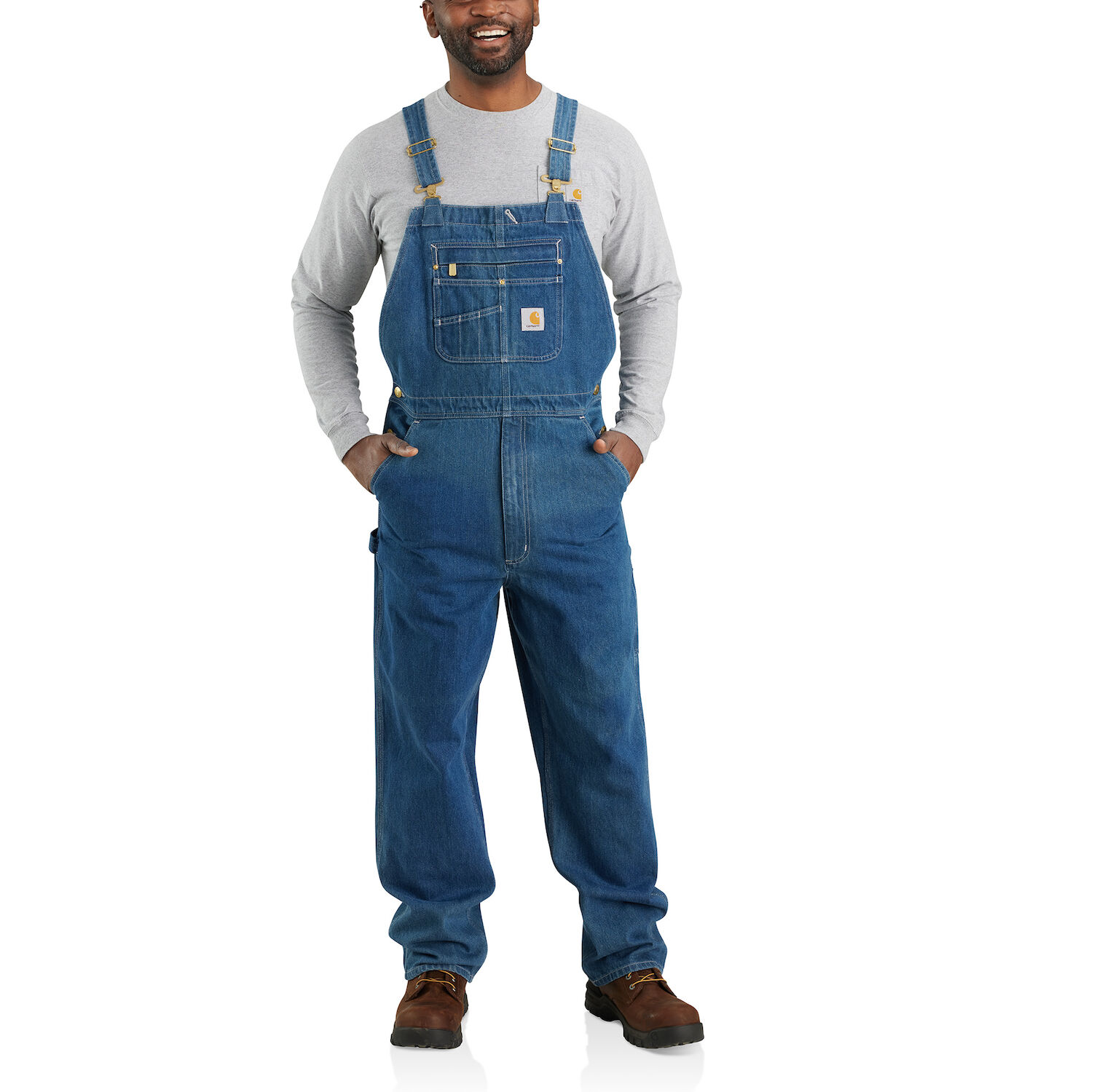 Carhartt Men's Loose Fit Denim Bib Overall 