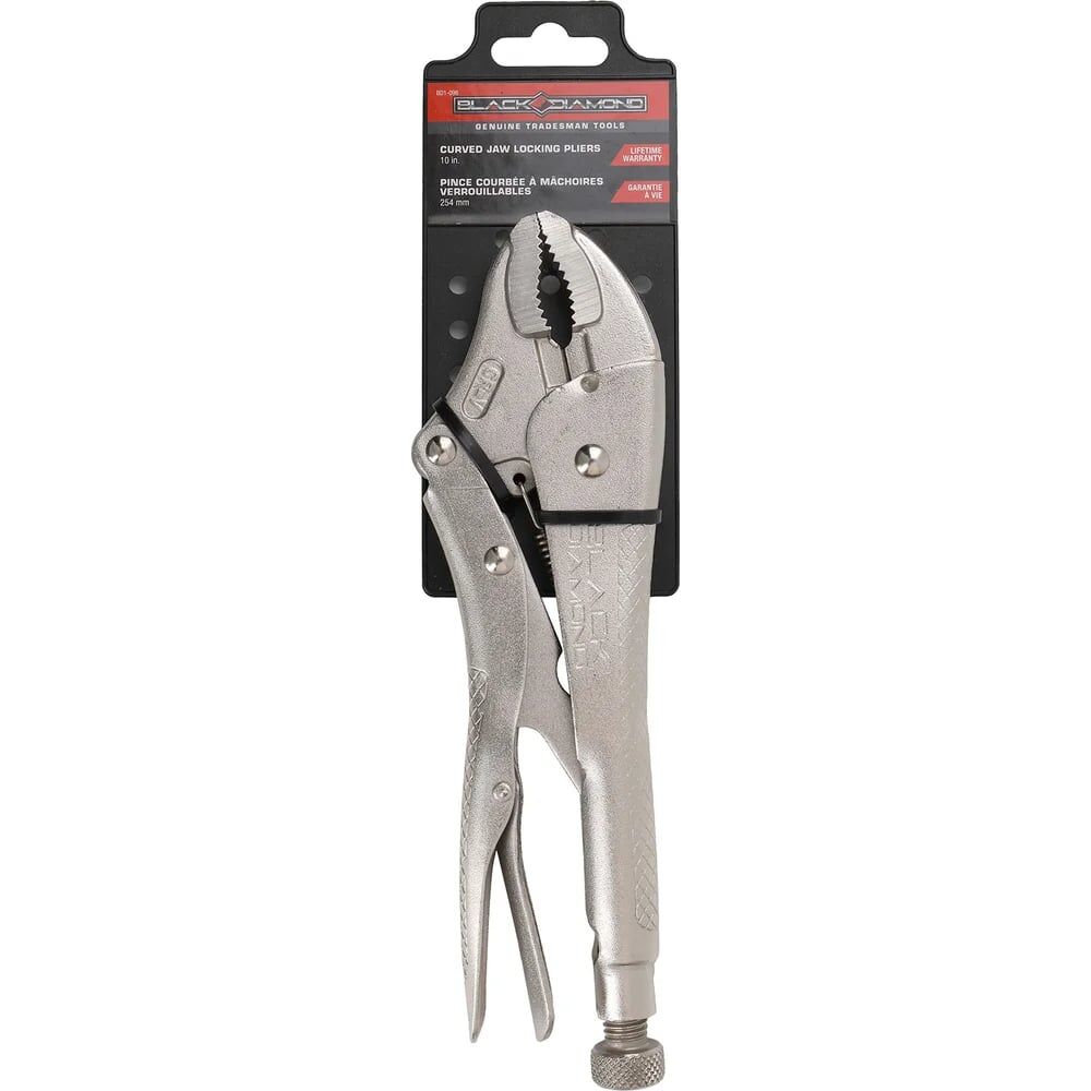 Black Diamond Curved Jaw Locking Pliers, 10-In