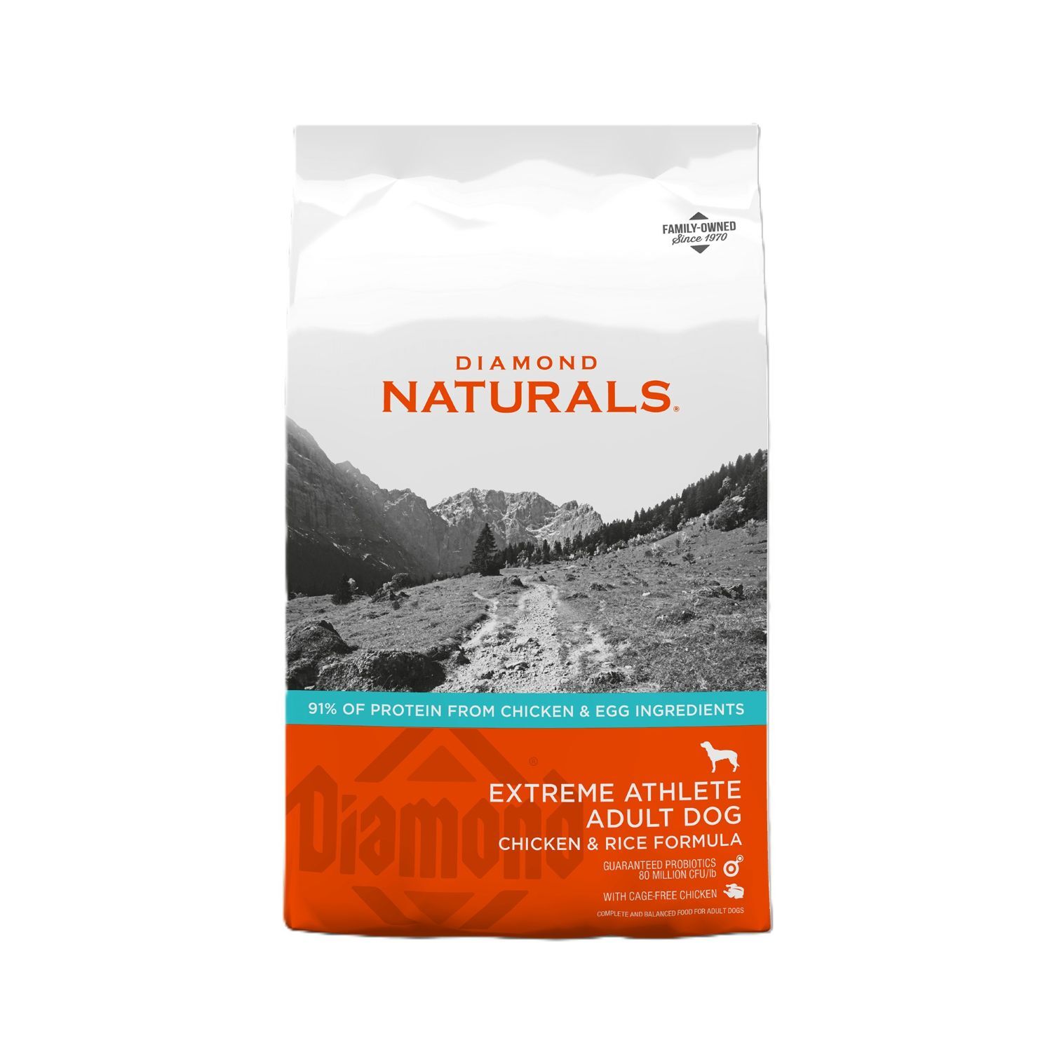 Diamond Naturals Extreme Athlete Adult Dog Chicken & Rice Formula, 40-Lb
